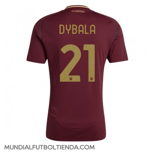 Camiseta AS Roma Paulo Dybala #21 Primera Equipación Replica 2024-25 mangas cortas